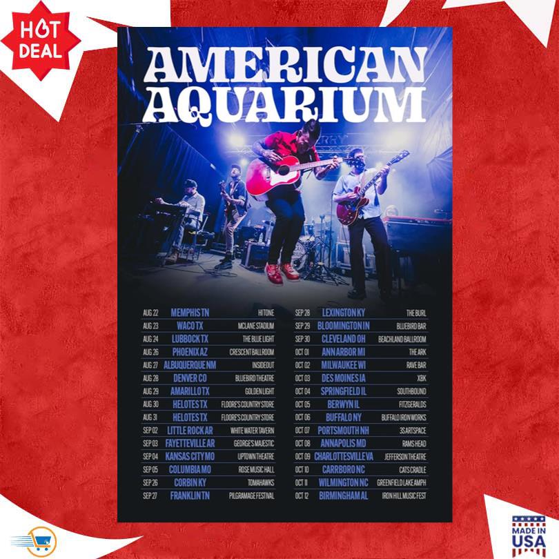 American Aquarium New Fall Tour Dates 2025 Poster