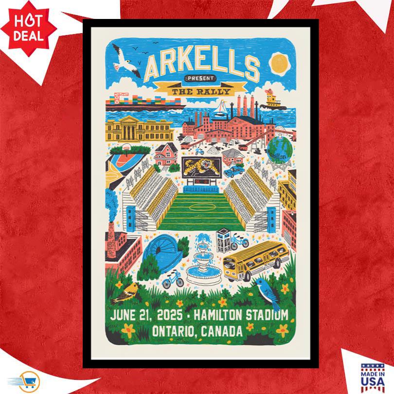 Arkells June 21 2025 Hamilton Stadium Ontario Canada Poster