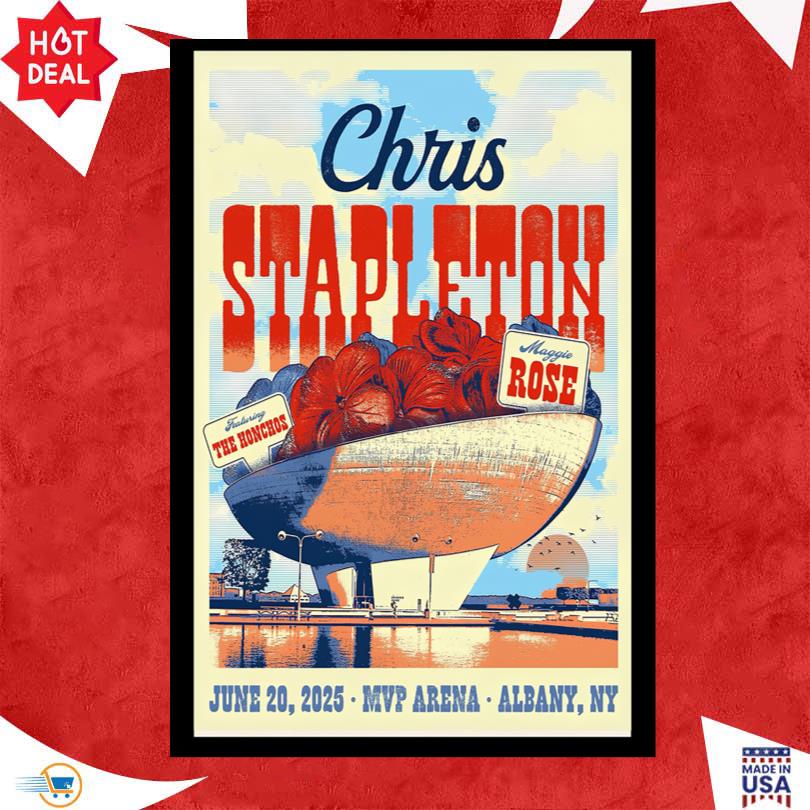 Chris StapLeton June 20 2025 Mvp Arena Albany Ny poster