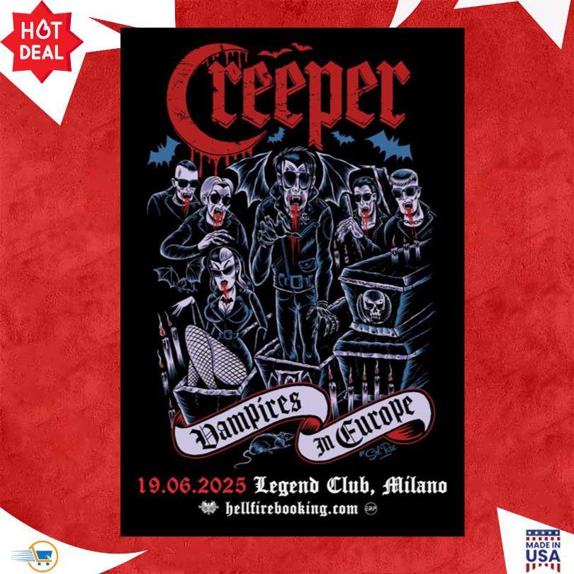 Creeper June 19 2025 Legend Club Milano Poster