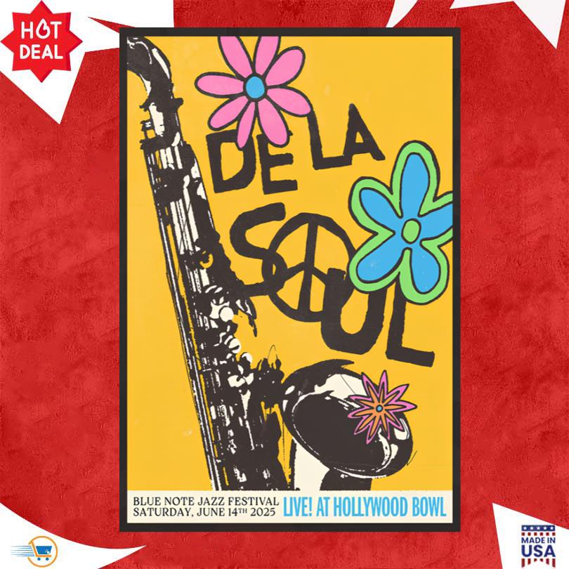 De La Soul Hollywood Bowl June 14 2025 Poster