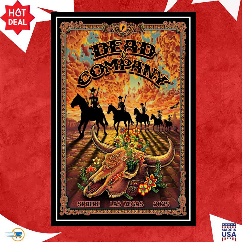 Dead And Company Sphere Las Vegas 2025 Poster