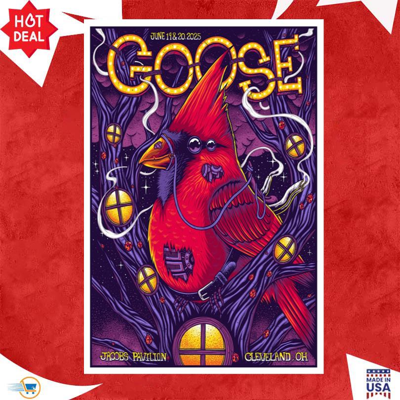 Goose June 19-20 2025 Jacobs Pavilion Cleveland Oh Poster
