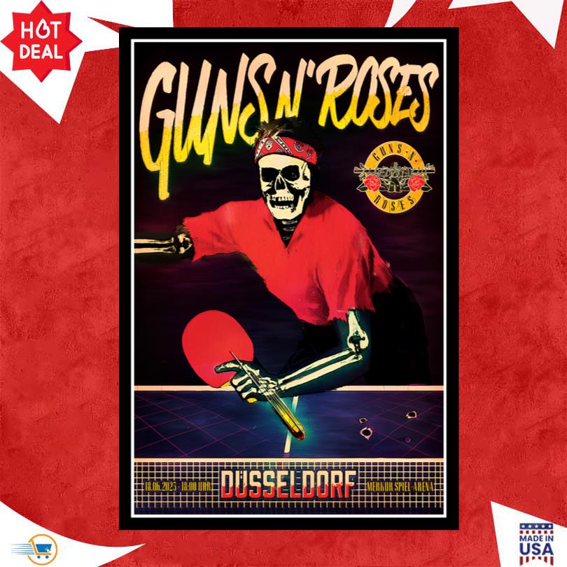 Guns N Roses June 18 2025 Merkur Spiel-Arena Poster