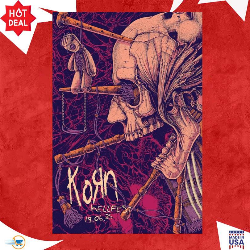 Korn Hellfest June 19 2025 Poster