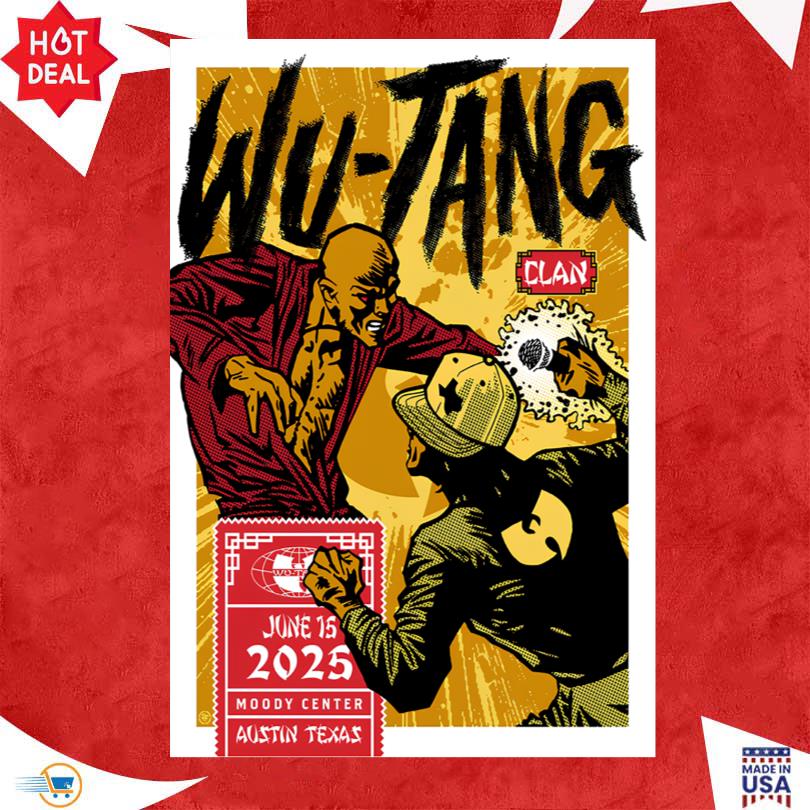New Poster Wu Tang June 15 2025 Austin Texas