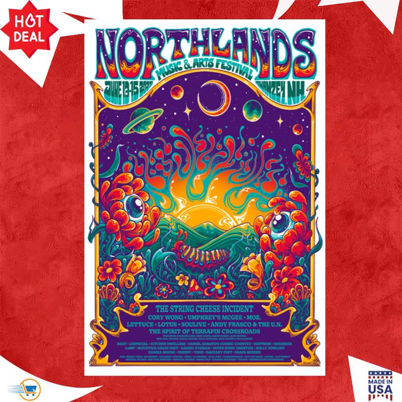 Northlands Music and Arts Fesstival June 13 15 2025 Shanzey NH Poster