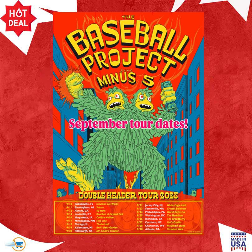 The Baseball Project September Tour date 2025 Poster