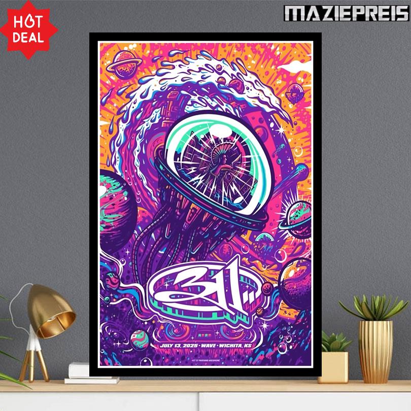 311 Concert Poster – Wave Outdoors Wichita Kansas 2025