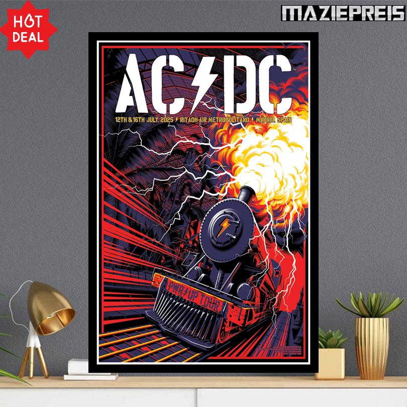 ACDC Poster – July 12 2025 Riyadh Air Metropolitano, Madrid Spain
