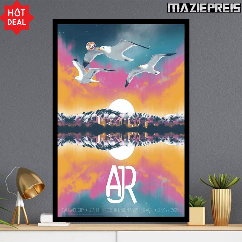 AJR Concert Event West Valley City UT July 22 2025 Poster
