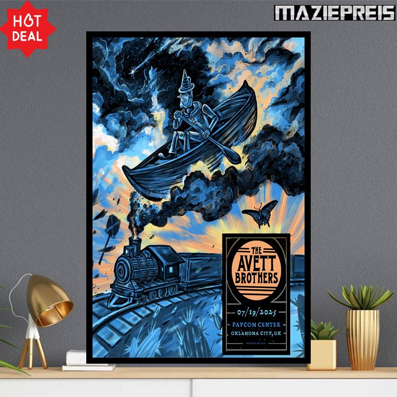 Avett Brothers Concert Poster Paycom Center OK 2025