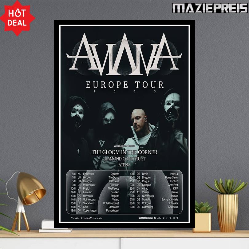 Aviana 2025 Poster – European and UK Tour Dates