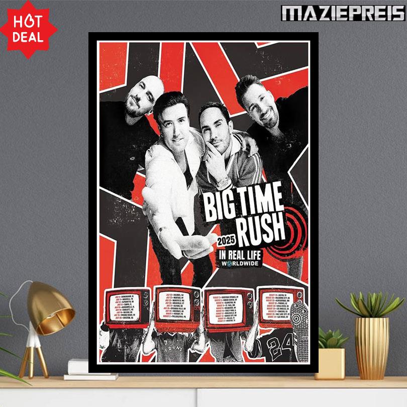 Big Time Rush 2025 Tour Poster
