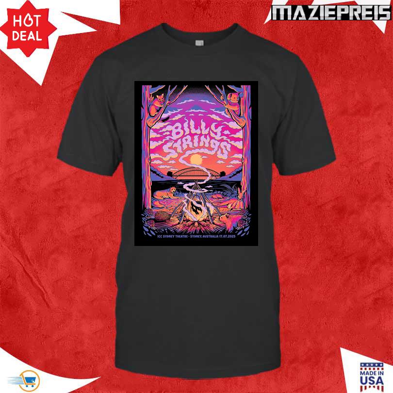 Billy Strings 2025 Tour Shirt – ICC Theatre Sydney AU