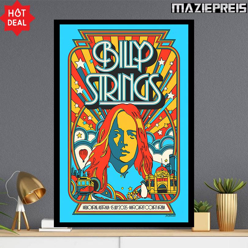 Billy Strings Poster – Live in Melbourne July 15 2025