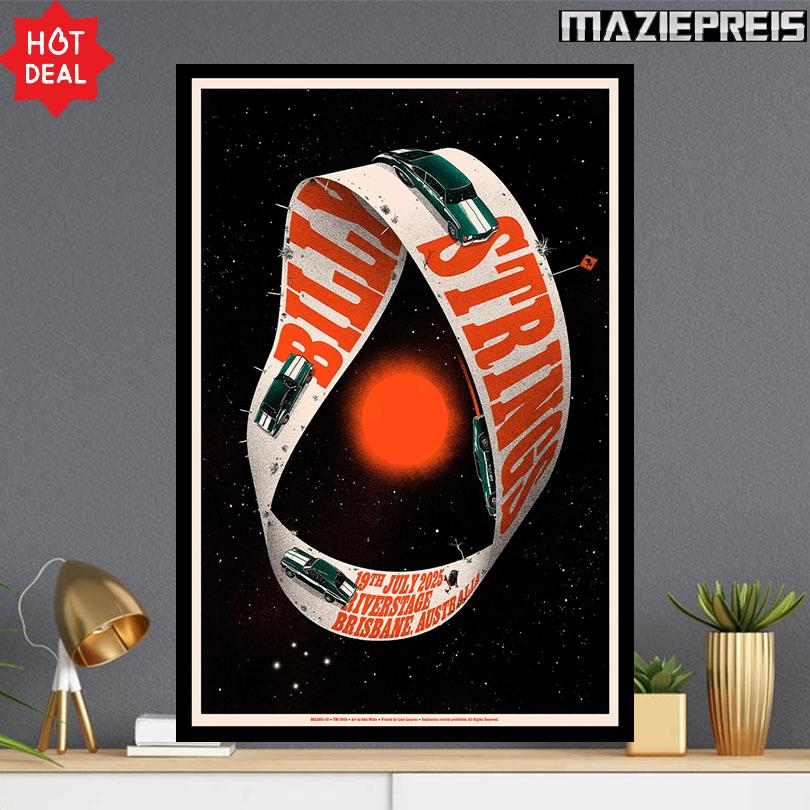 Billy Strings Tour July 19 2025 Riverstage Brisbane Australia Poster