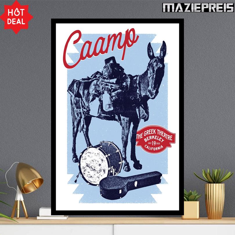 Caamp Concert Event Poster Berkeley CA July 19 2025