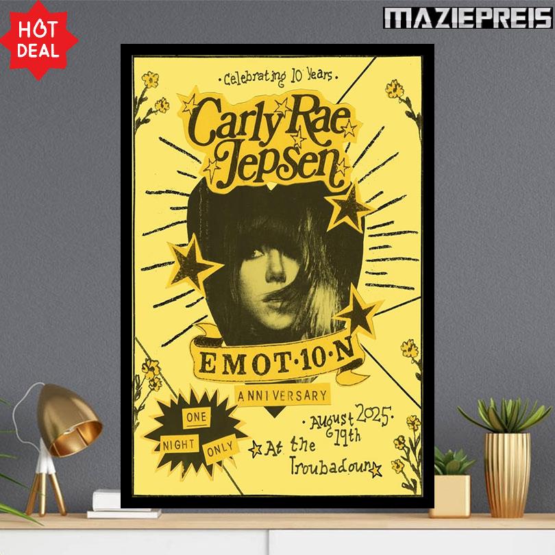 Carly Rae Jepsen Poster – Live in West Hollywood Aug 19 2025