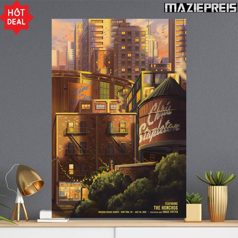 Chris Stapleton Shows 2025 Madison Square Garden NYC Poster
