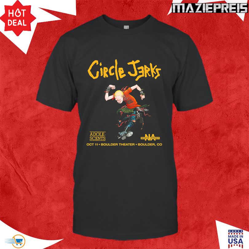 Circle Jerks Oct 11 2025 Boulder Theater Shirt