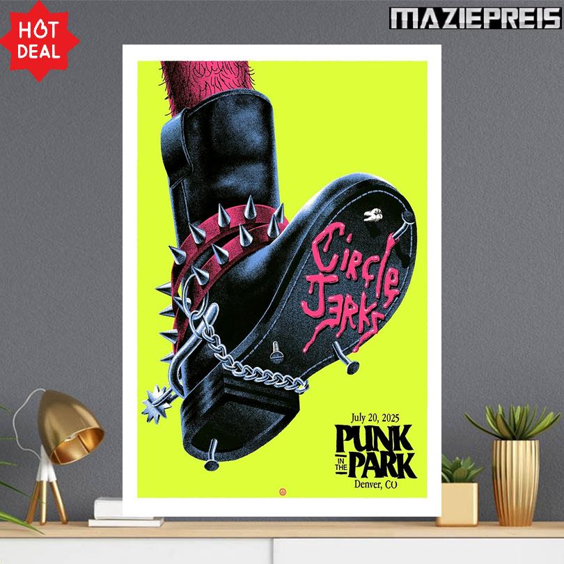 Circle Jerks Poster – 2025 Punk In The Park Tour Denver CO