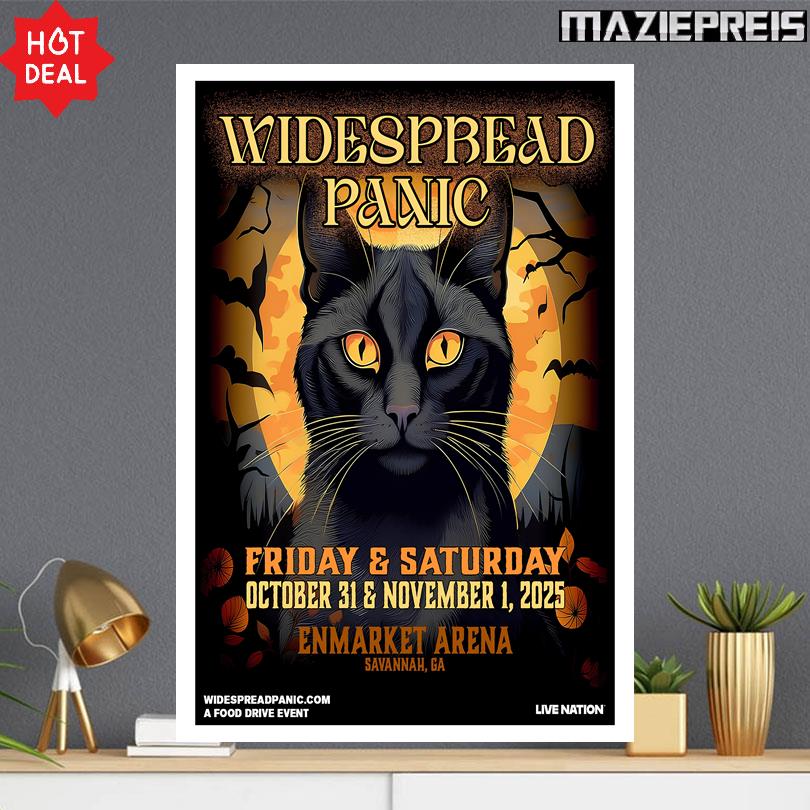 Collectible Tour Poster – Widespread Panic Oct 31 2025 Savannah GA