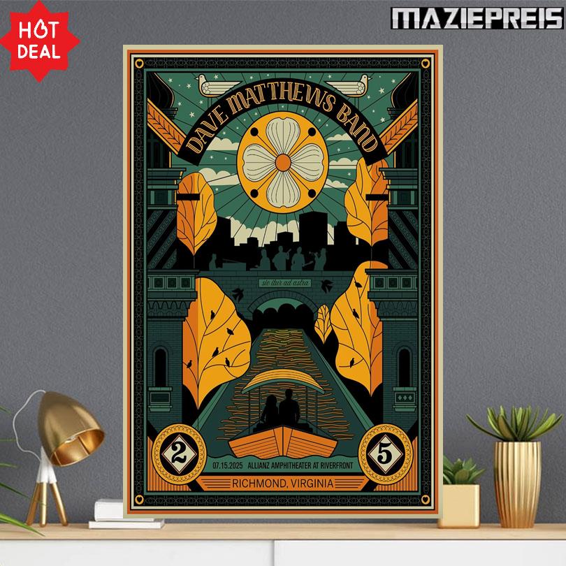 Dave Matthews Band Poster – Live in Richmond VA 2025
