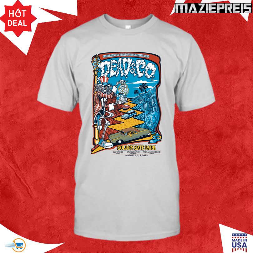 Dead & Company Aug 1-3 2025 San Francisco, CA Tee