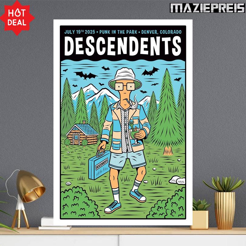 Descendents Live Poster – Punk In The Park Denver CO July 19 2025