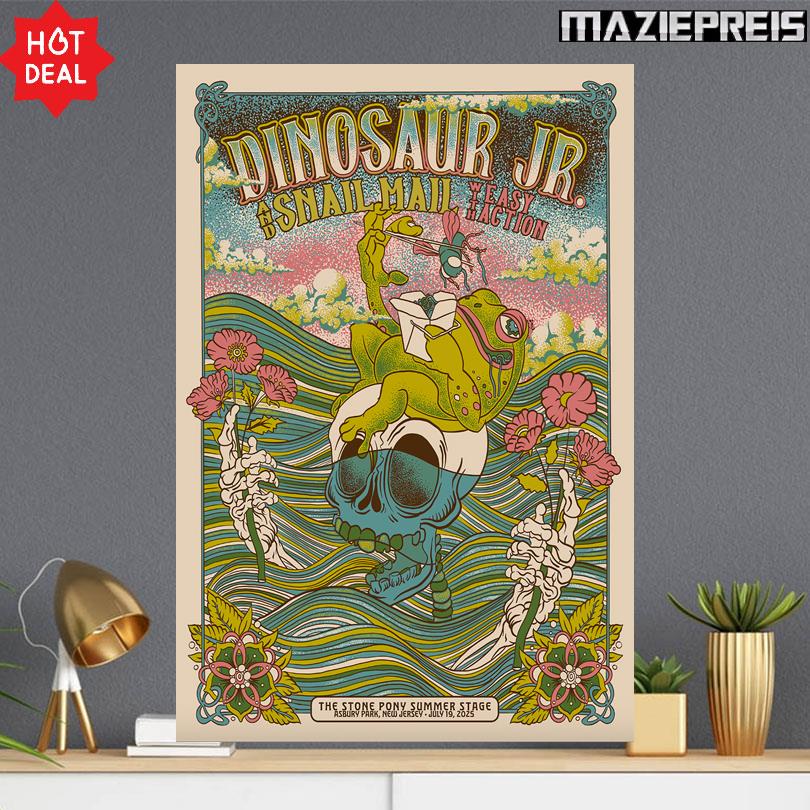 Dinosaur JR. Live Tour July 19 2025 Asbury Park NJ Poster