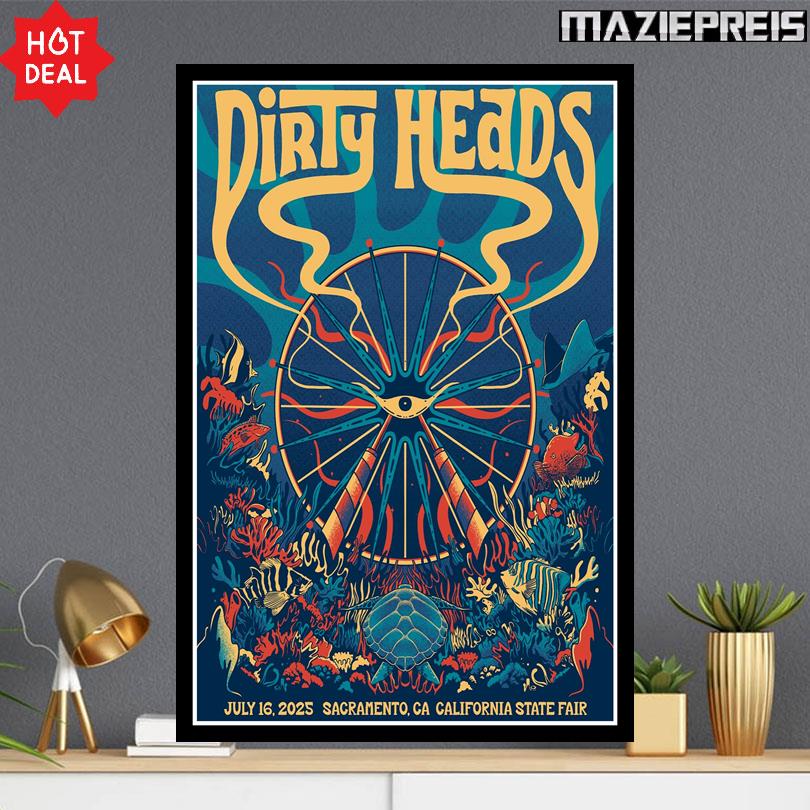 Dirty Heads Poster – California State Fair Concert 2025