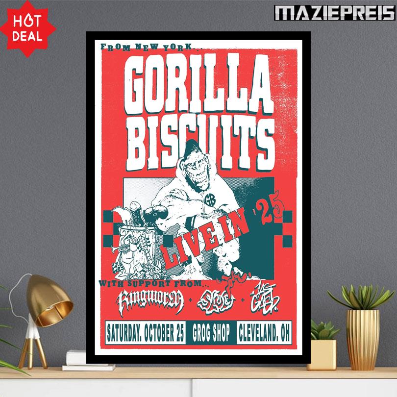Gorilla Biscuits Concert Event Cleveland OH October 25 2025 Poster