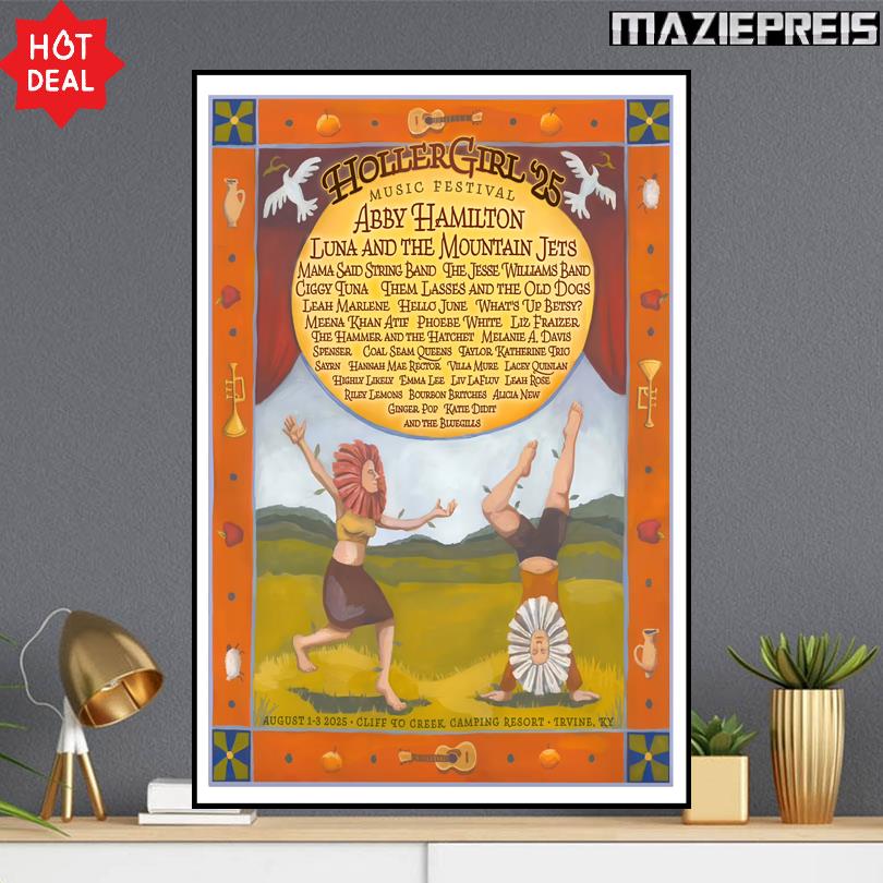 Holler Girl Festival 2025 Poster – Irvine KY