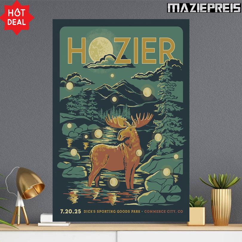 Hozier Concert Event Commerce City CO July 2025 Poster