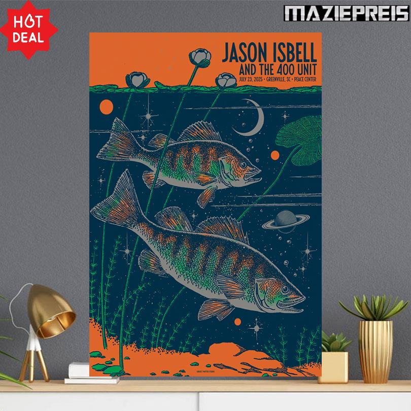 Jason Isbell Show 2025 Peace Center Concert Hall Greenville SC Poster