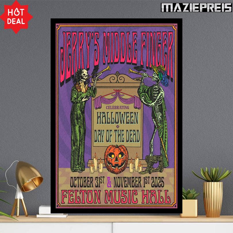 Jerry\'s Middle Finger Live Tour Poster Felton Music Hall Oct 31 Nov 1 2025