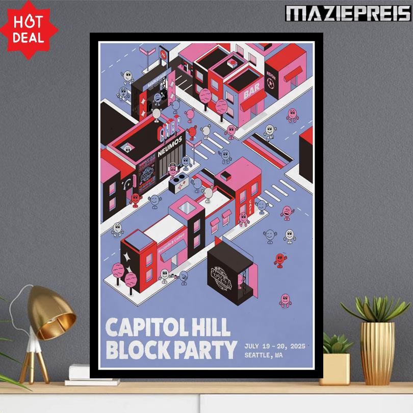 July 19-20, 2025 Seattle Capitol Hill Block Party Poster