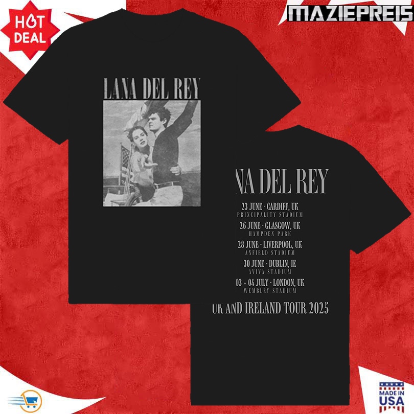 Lana Del Rey UK & EU Tour 2025 Album Cover T-Shirt
