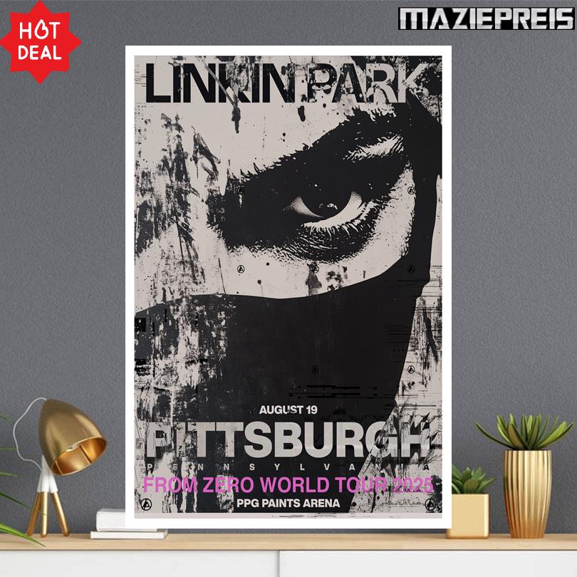 Linkin Park Aug 19 2025 PPG Paints Arena in Pittsburgh, PA Poster