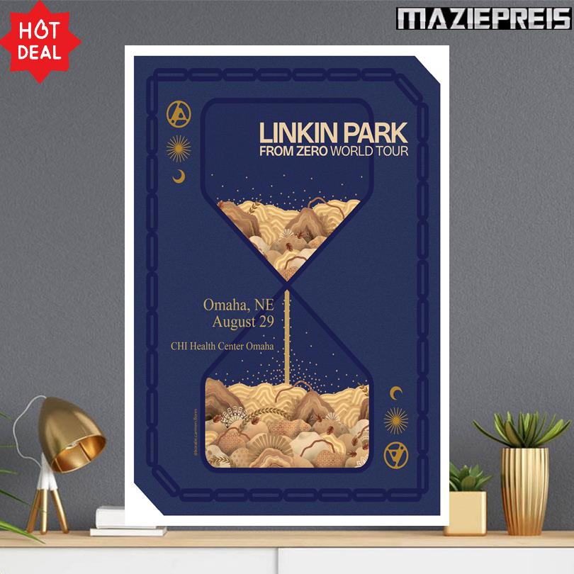 Linkin Park Aug 29 2025 CHI Health Center Omaha in Omaha, NE Poster