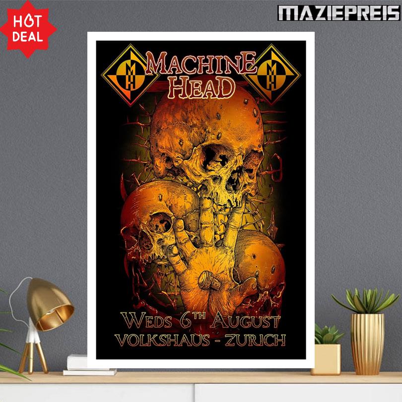 Machine Head August 6 2025 Volkshaus Poster