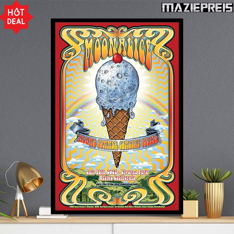 Moonalice Poster – July 18 2025 Livorna Park Alamo CA