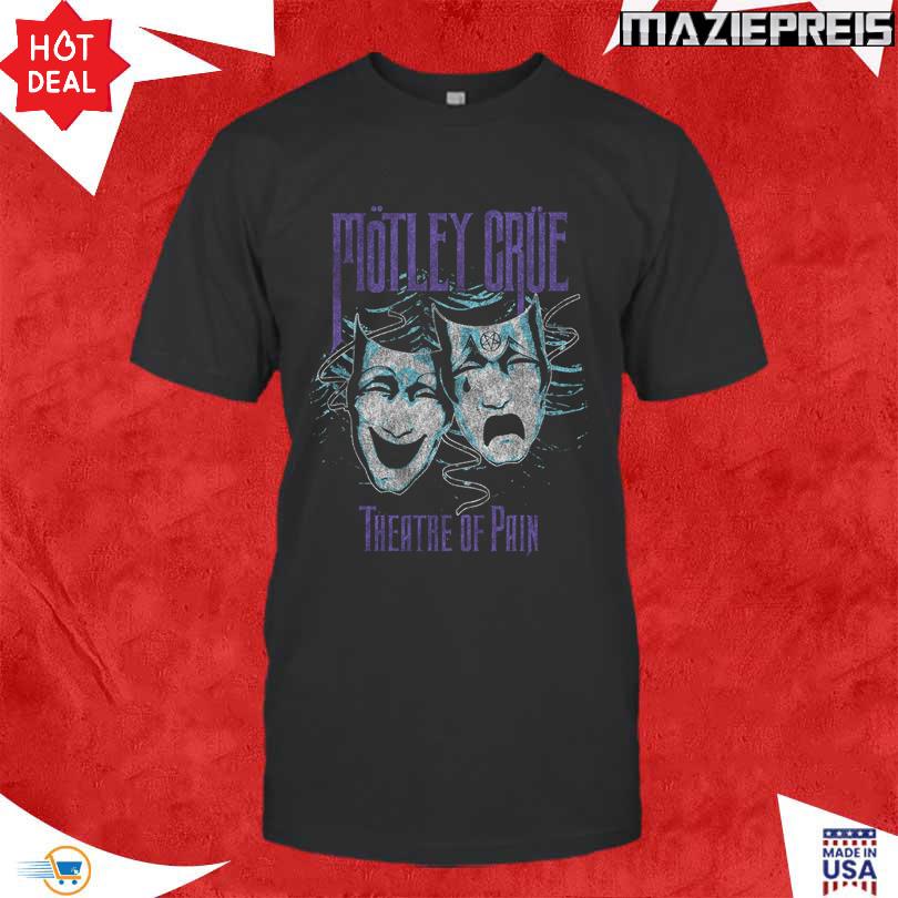 Motley Crue Theatre of Pain Charcoal Cover Tee