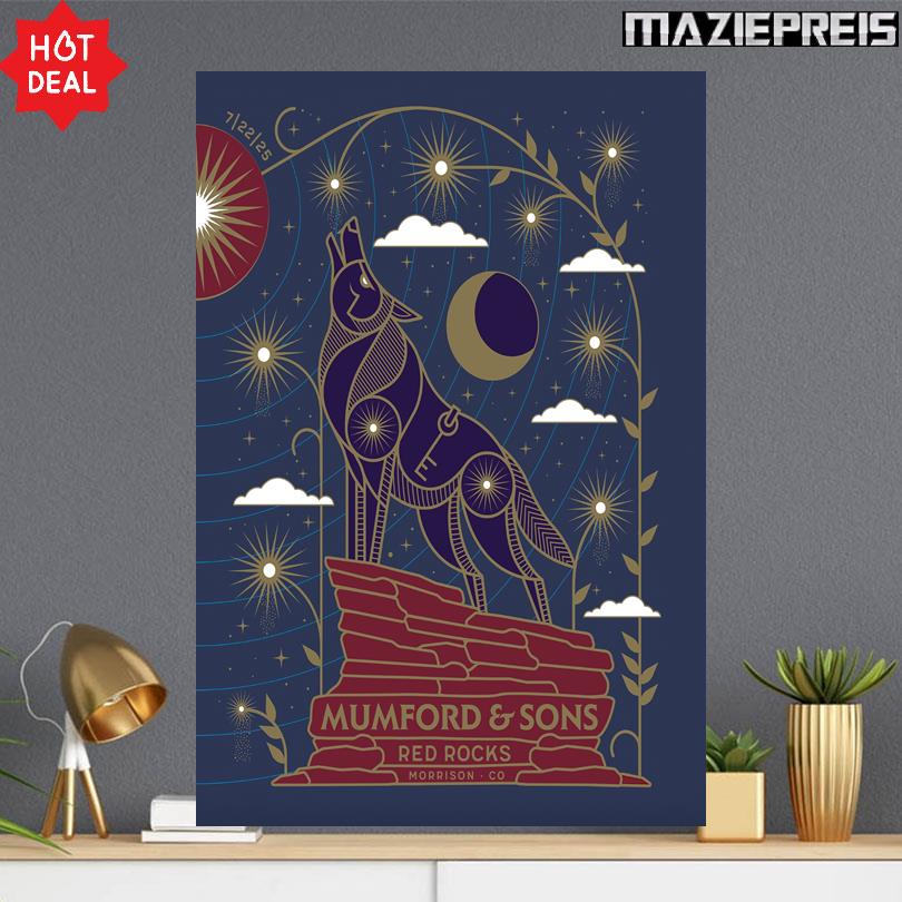 Mumford And Sons Concert Event Morrison CO July 2025 Poster