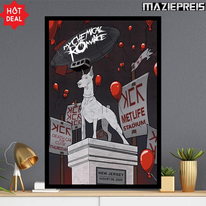 My Chemical Romance Aug 9 2025 New Jersey Poster