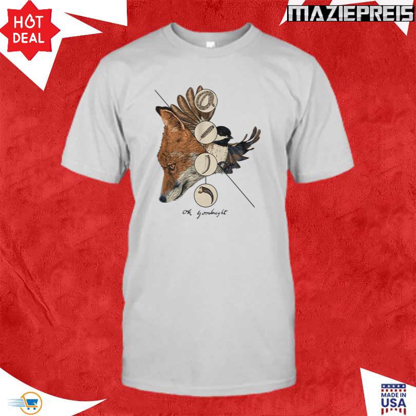 OK Goodnight The Fox & The Bird Illustration T Shirt