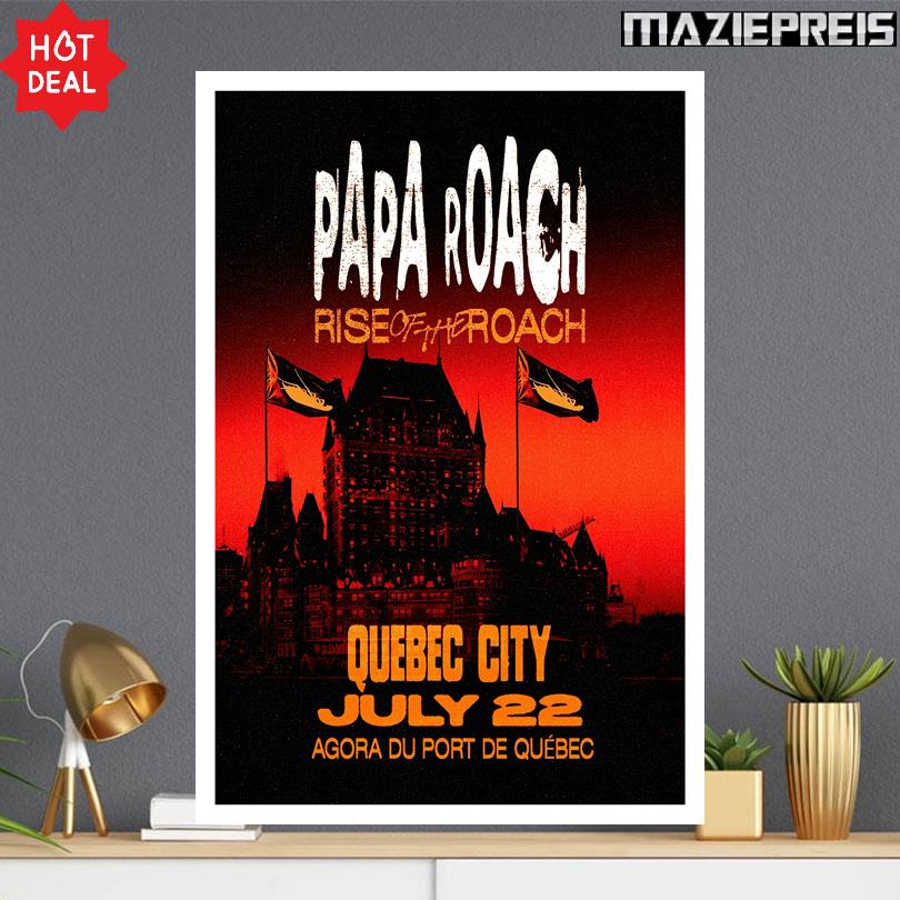 Papa Roach Poster – July 22 2025 Show at Agora Port de Québec Quebec, QC