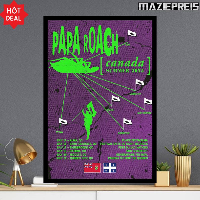 Papa Roach Poster – Summer 2025