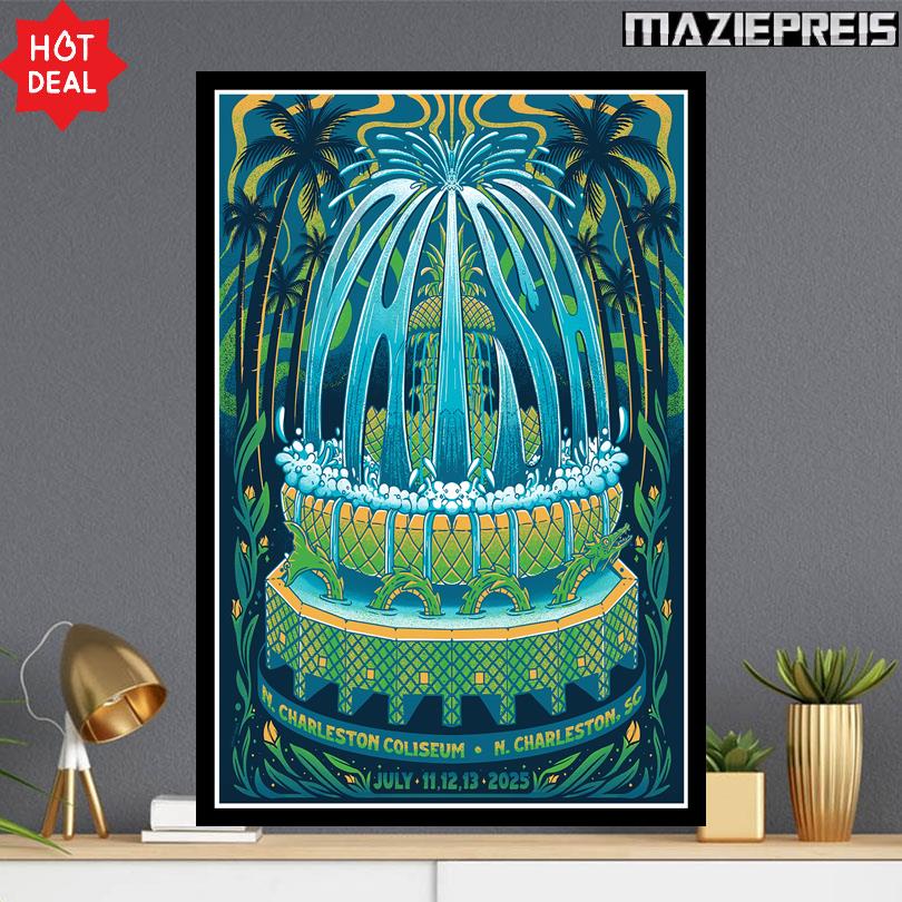 Phish 2025 Poster – North Charleston Coliseum July 11 to 13
